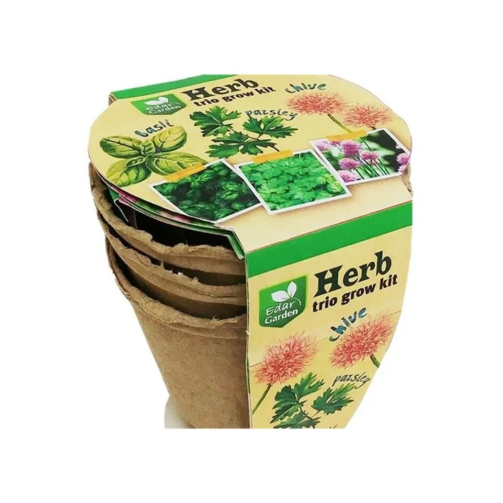 Herb Trio Fiberodlingskrukor