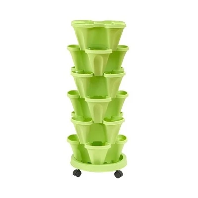 Jordgubbar vertikalt växande plantera