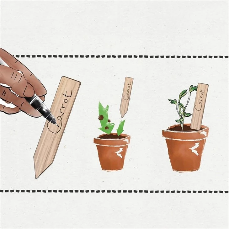 Wooden Plant Marker